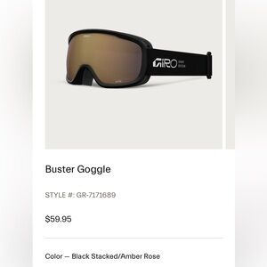 Giro Buster Ski Goggles *new*